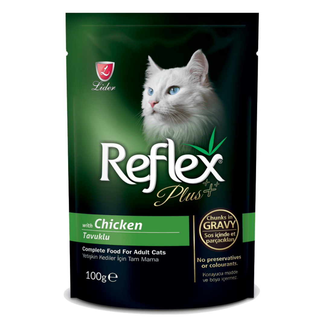 REFLEX PLUS POUCH FOR CAT WITH CHICKEN 100g IN GRAVY