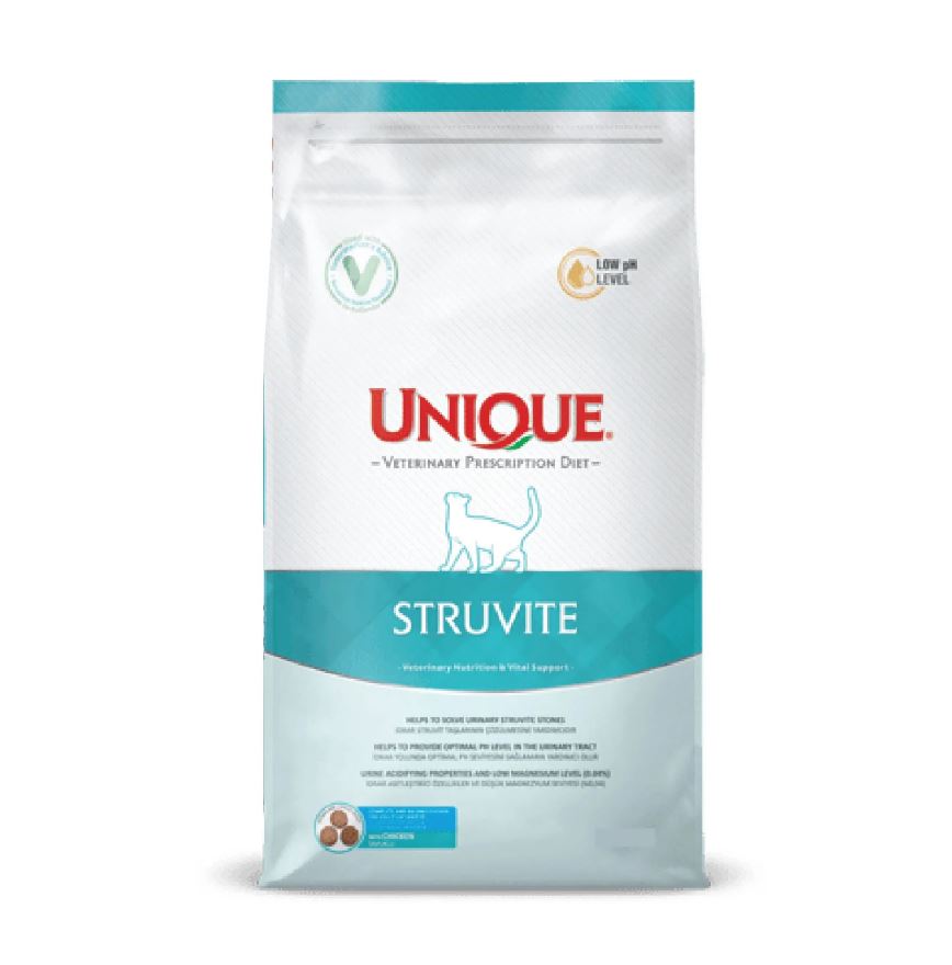 UNIQUE VETERINARY PRESCRIPTION DIET ADULT CAT STRUVITE CHICKEN 5KG